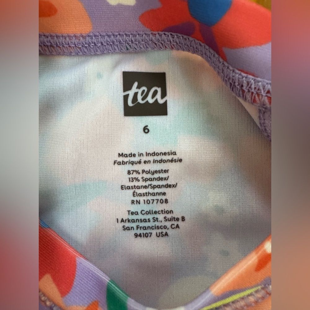 Tea Collection Floral Print Rashguard - Picture 3 of 3